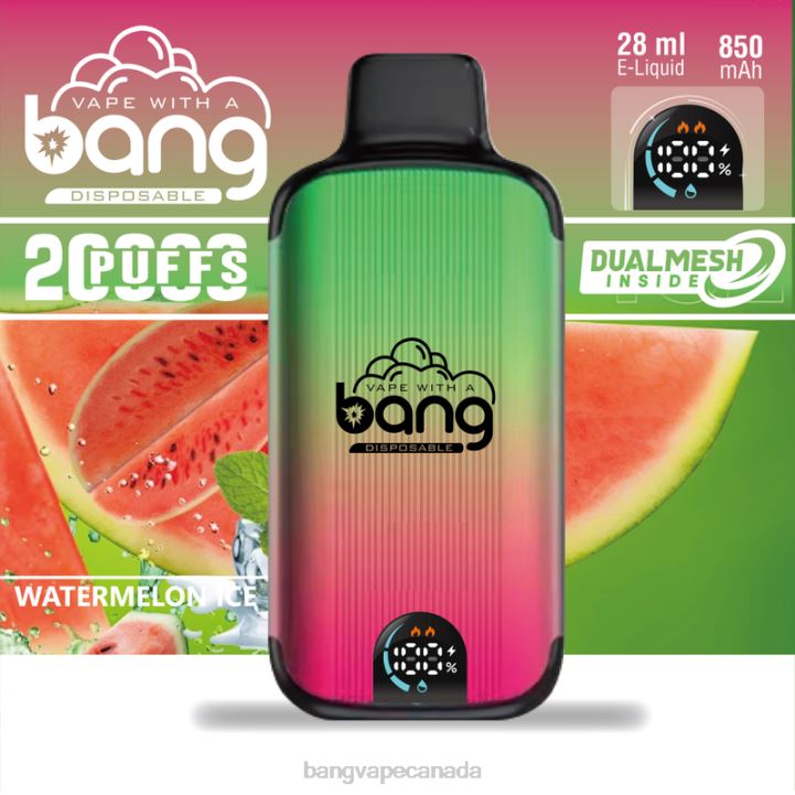 Bang Vape Digital Smart Screen 20000 puffs 86FDT23 Disposable Bang Vape toronto