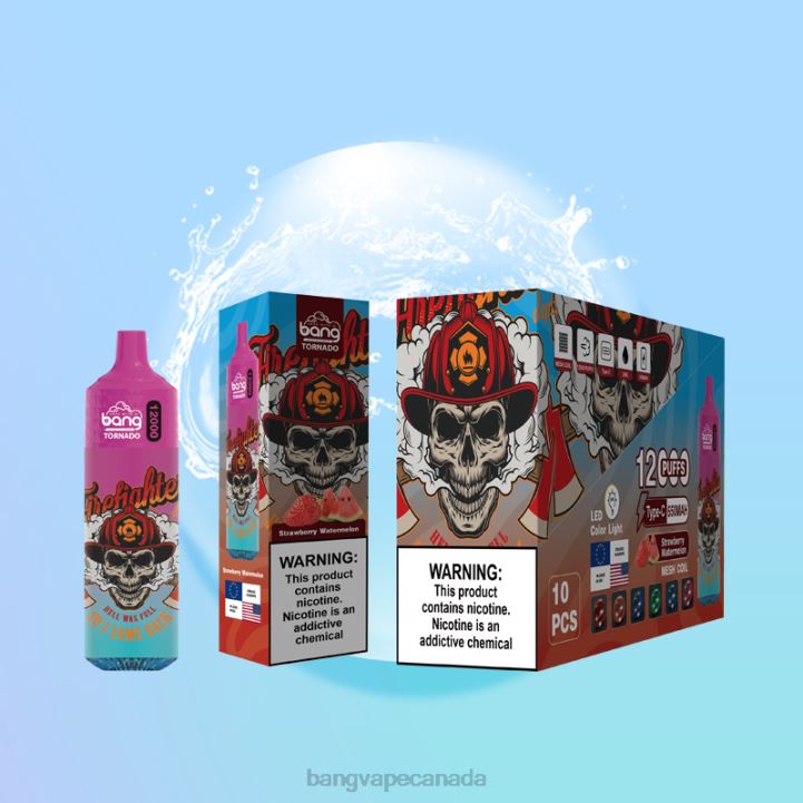 Bang Vape Tornado 12000 puffs with LED & Mesh Coil 86FDT24 Disposable Bang Vape canada
