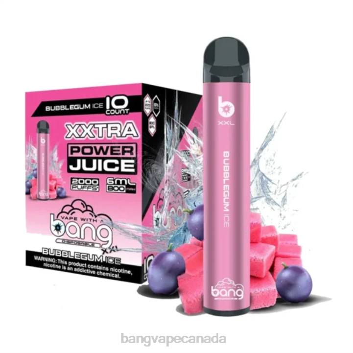 Bang Vape XXL 2000 puffs 86FDT215 Bubblegum Ice buy Bang Vapes online