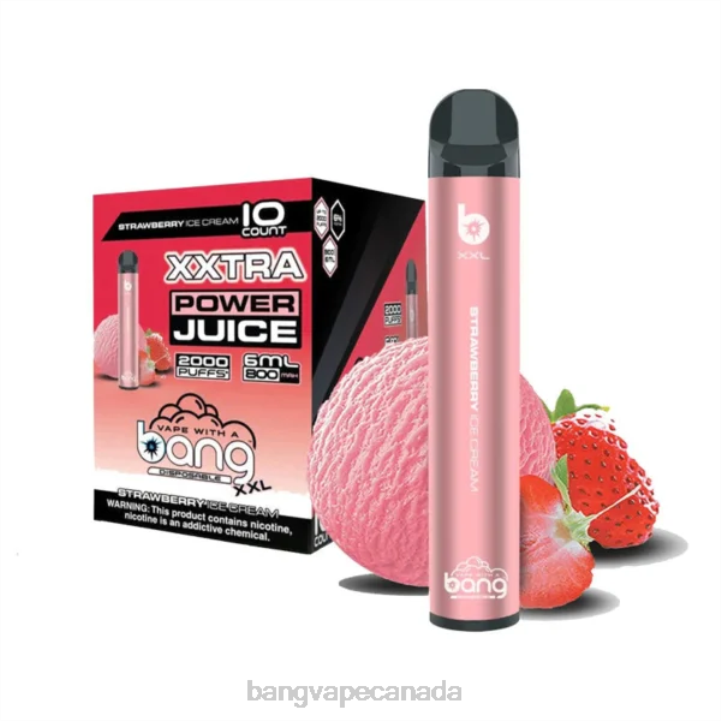 Bang Vape XXL 2000 puffs 86FDT223 Strawberry Ice Cream Bang Vape toronto