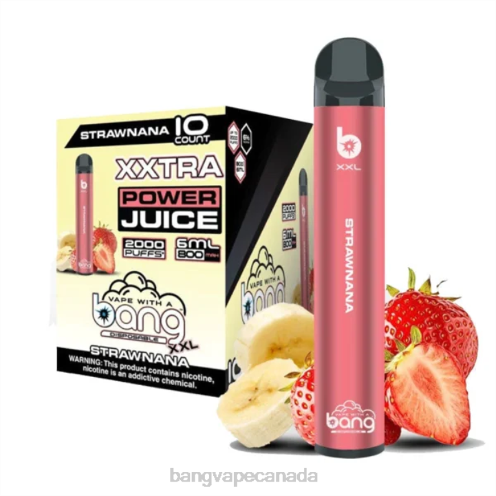 Bang Vape XXL 2000 puffs 86FDT225 Strawnana buy Bang Vapes online